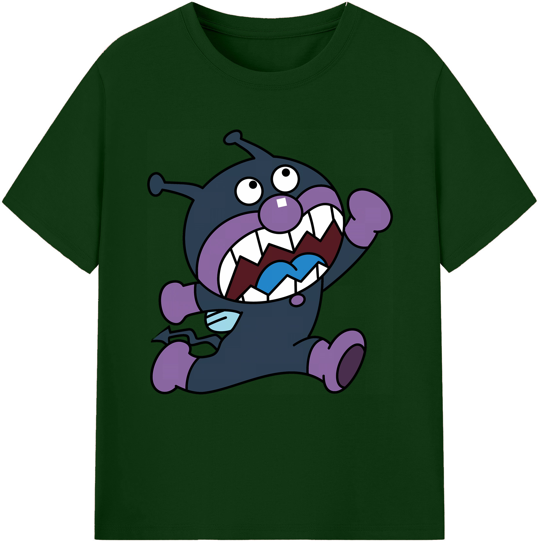 （画像用） アンパンマン Anpanman 綿100％半袖Tシャツ（フロントプリント）